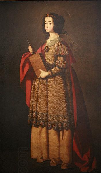 Francisco de Zurbaran Saint Engracia oil painting picture